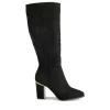 Bottes NOIR Femme Motif Uni Fermeture éclair