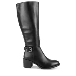 Bottes NOIR Femme Motif Uni Fermeture éclair