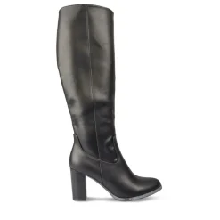 Bottes NOIR Femme Motif Uni Fermeture éclair