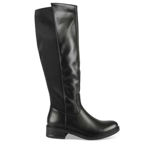 Bottes NOIR Femme Motif Uni Fermeture éclair