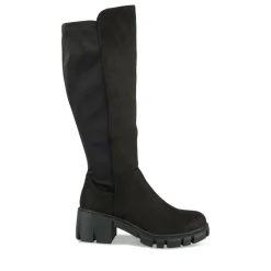 Bottes NOIR Femme Motif Uni Fermeture éclair