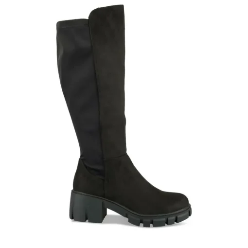 Bottes NOIR Femme Motif Uni Fermeture éclair