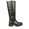 Bottes NOIR Femme Motif Uni A Enfiler
