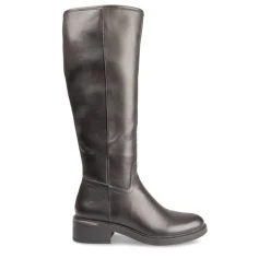 Bottes NOIR Femme Motif Uni Fermeture éclair