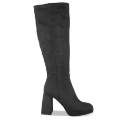 Bottes NOIR Femme Motif Uni Fermeture éclair