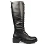 Bottes NOIR Femme Motif Uni Fermeture éclair