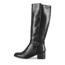 Bottes NOIR Femme Motif Uni Fermeture éclair