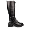 Bottes NOIR Femme Motif Uni Fermeture éclair
