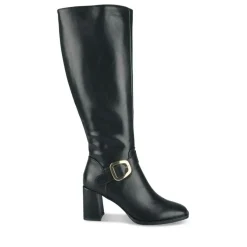 Bottes NOIR Femme Motif Uni Fermeture éclair