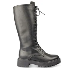 Bottes NOIR Femme Motif Uni Fermeture éclair