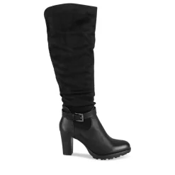 Bottes NOIR Femme Motif Uni Fermeture éclair