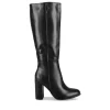 Bottes NOIR Femme Motif Uni Fermeture éclair