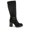 Bottes NOIR Femme Motif Uni Fermeture éclair