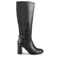 Bottes NOIR Femme Motif Uni Fermeture éclair