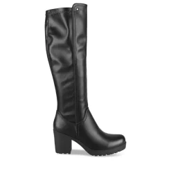 Bottes NOIR Femme Motif Uni Fermeture éclair