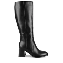 Bottes NOIR Femme Motif Uni Fermeture éclair