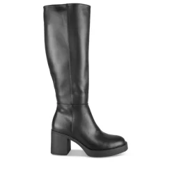 Bottes NOIR Femme Motif Uni Fermeture éclair