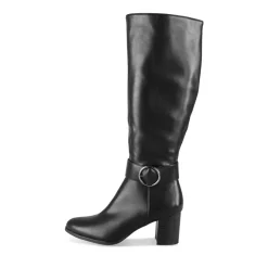 Bottes NOIR Femme Motif Uni A Enfiler