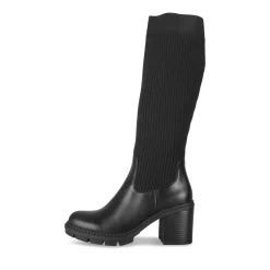 Bottes NOIR Femme Motif Uni A Enfiler