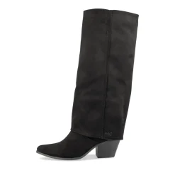 Bottes NOIR Femme Motif Uni Fermeture éclair
