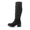 Bottes NOIR Femme Motif Uni Fermeture éclair