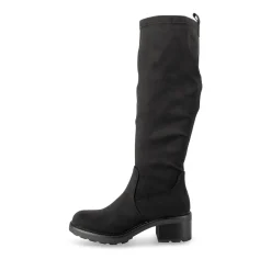 Bottes NOIR Femme Motif Uni Fermeture éclair