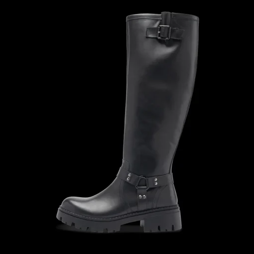 Bottes NOIR Femme Motif Uni Fermeture éclair