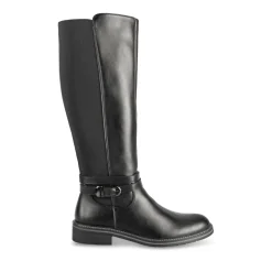 Bottes NOIR Femme Motif Uni Fermeture éclair