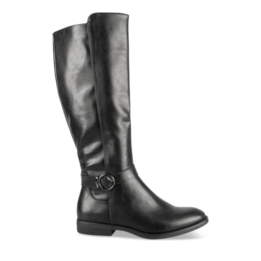 Bottes NOIR Femme Motif Uni Fermeture éclair