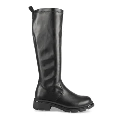 Bottes NOIR Femme Motif Uni Fermeture éclair