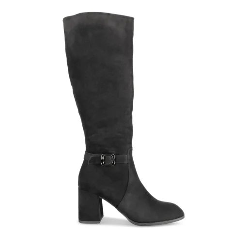 Bottes NOIR Femme Motif Uni Fermeture éclair