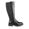 Bottes NOIR Femme Motif Uni A Enfiler