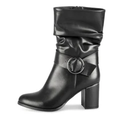Bottes NOIR Femme Motif Uni Fermeture éclair