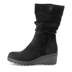 Bottes NOIR Femme Motif Uni Fermeture éclair