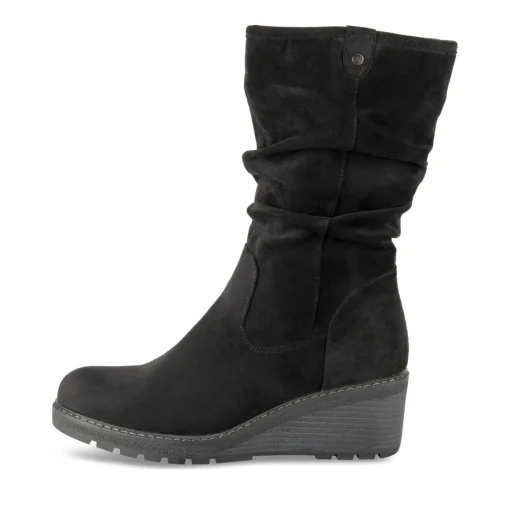 Bottes NOIR Femme Motif Uni Fermeture éclair