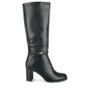 Bottes NOIR Femme Motif Uni Fermeture éclair