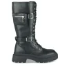 Bottes NOIR Femme Motif Uni Lacets