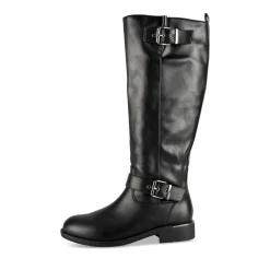 Bottes NOIR Femme Motif Uni Fermeture éclair