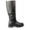 Bottes NOIR Femme Motif Uni Fermeture éclair