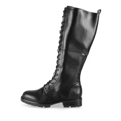 Bottes NOIR Femme Motif Uni Lacets