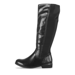 Bottes NOIR Femme Motif Uni A Enfiler