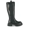 Bottes NOIR Femme Motif Uni Fermeture éclair