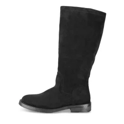Bottes NOIR Femme Motif Uni A Enfiler