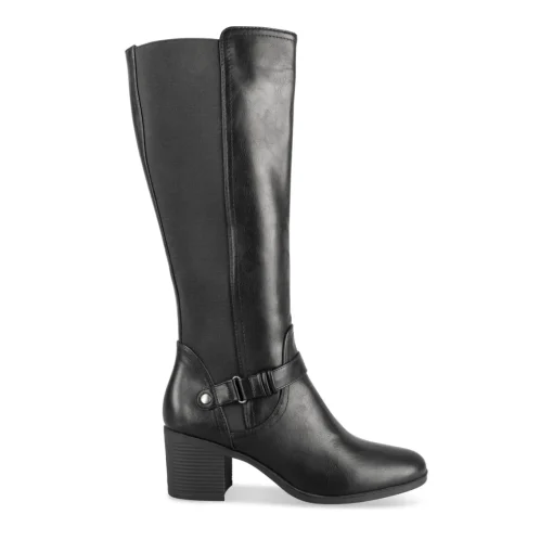 Bottes NOIR Femme Motif Uni Fermeture éclair