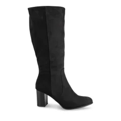 Bottes NOIR Femme Motif Uni Fermeture éclair
