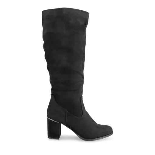 Bottes NOIR Femme Motif Uni Fermeture éclair