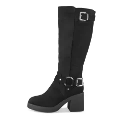 Bottes NOIR Femme Motif Uni Fermeture éclair