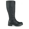 Bottes NOIR Femme Motif Uni Fermeture éclair