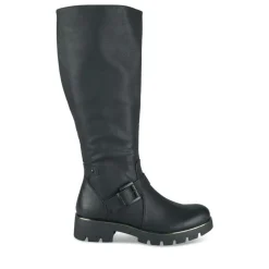 Bottes NOIR Femme Motif Uni Fermeture éclair