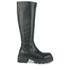 Bottes NOIR Femme Motif Uni A Enfiler
